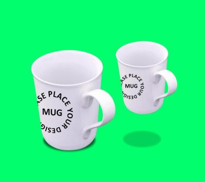 Realistic White Mug Mockup for Free Download