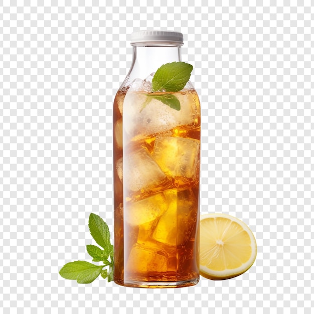 Iced Tea Bottle Isolated on Transparent Background – Free Stock Photo for Download