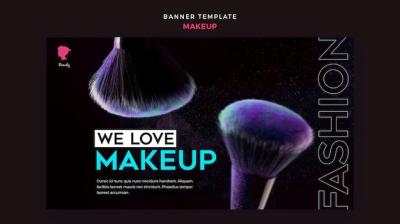 Make Up Banner Template – Download Free Stock Photo