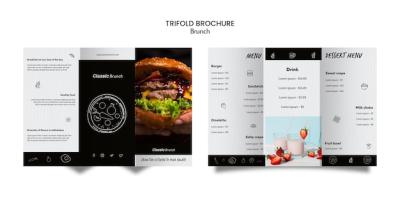 Brunch Concept Trifold Brochure – Free Download