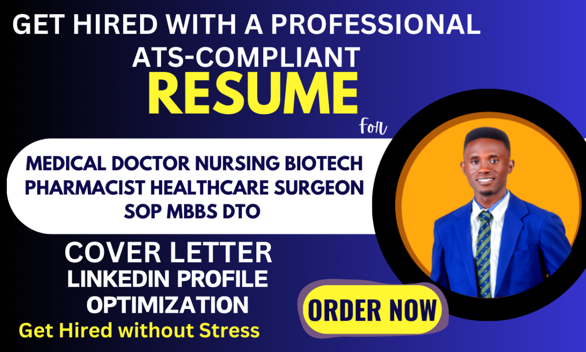 Professional Resume Writing for Medical Doctors, Nurses, Biotech Professionals, Pharmacists, and Surgeons