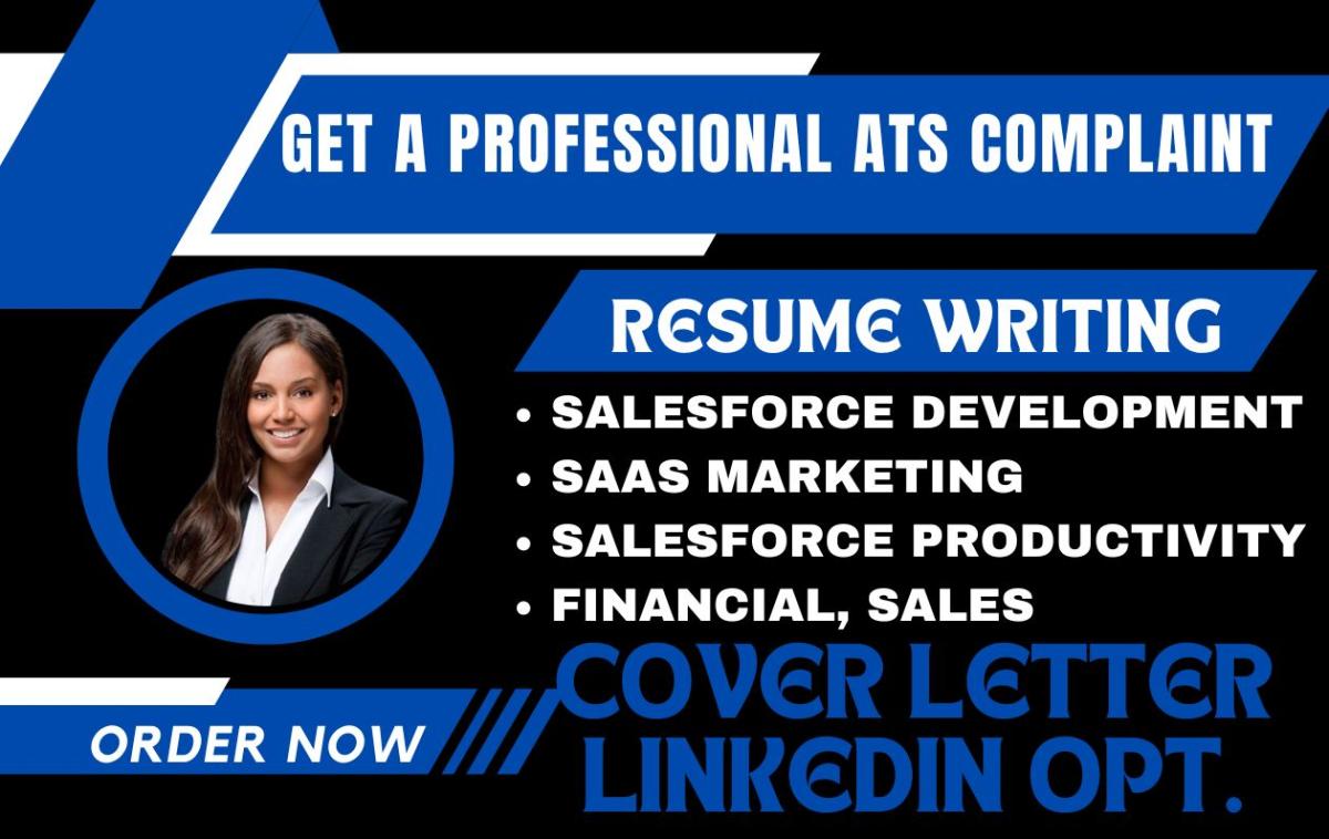 I Will Create a Standout Resume for Sales, SaaS Marketing, Salesforce Productivity, and Financial Roles