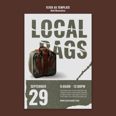 Traveling Bag Print Template – Free Download