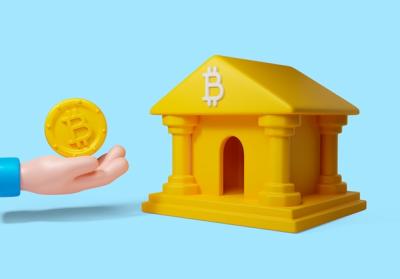 Ed Illustration of Cryptocurrency with Bank – Free Stock Photo for Download