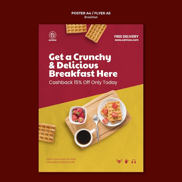 Breakfast Poster Template – Free Download for Stunning Visuals