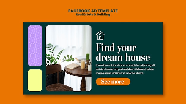 Flat Design Real Estate Template – Free Download, Download Free Stock Photo