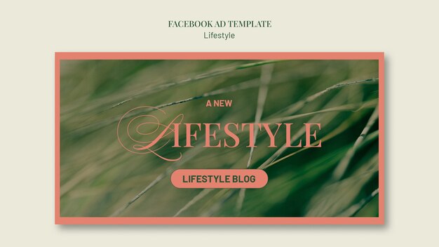 Flat Design Nature Lifestyle Facebook Template – Free Download