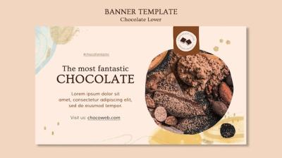 Chocolate Lover Banner Template – Free Download