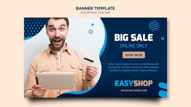 Shopping Online Banner Concept – Free Download