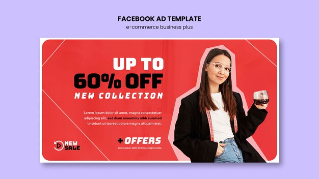 E-commerce Discount Facebook Template – Free Download