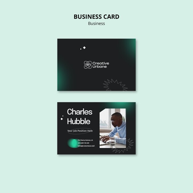 Flat Design Business Template – Download Free Stock Photo