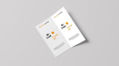 PSD Bi Fold Brochure Mockup – Free Download