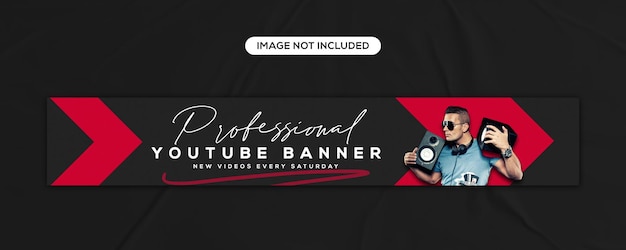 YouTube Banner Channel Cover Art Design and LinkedIn Header Template – Free Download