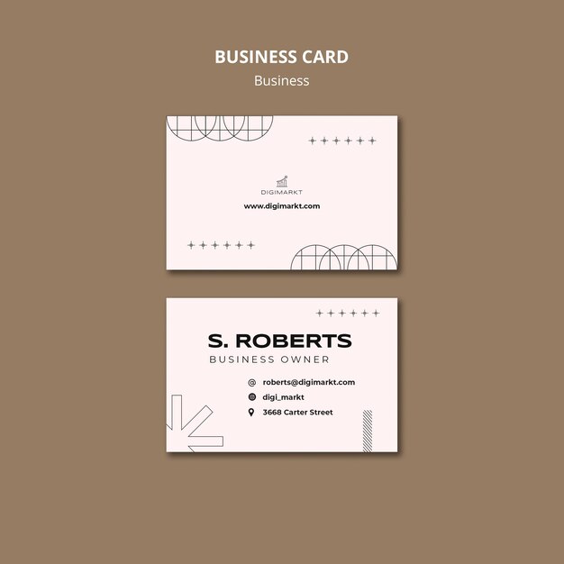 Business Concept Business Card Template – Download Free Stock Photo