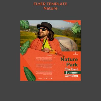 Nature Square Flyer Template – Free Download, Free Stock Photo