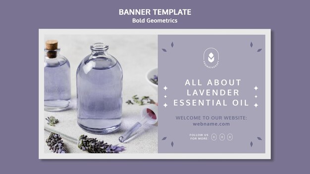 Lavender Oil Banner Template – Free Download