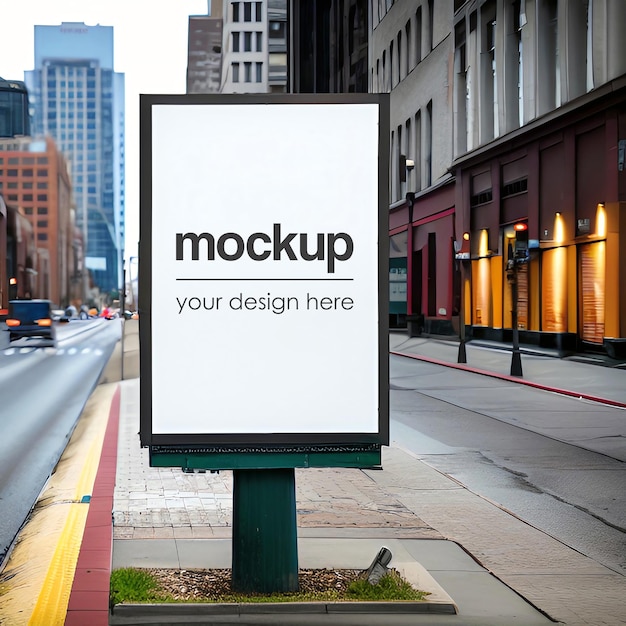 Outdoor Advertising Mockup for Street Shop Signs and Logo Templates – Free Download