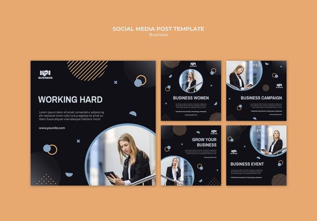 Business Event Social Media Post Template – Free Download