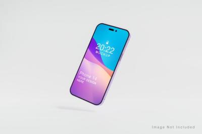 Realistic Purple Phone Screen Mockup – Free Download