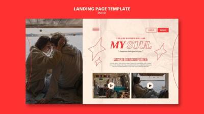 New Movie Landing Page Design – Free Download