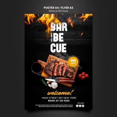 Barbeque Poster Template – Free Download