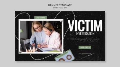 Investigation Banner Template Design – Free to Download