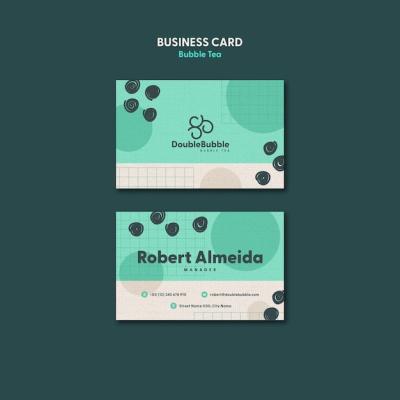 Delicious Bubble Tea Business Card Template – Free Download