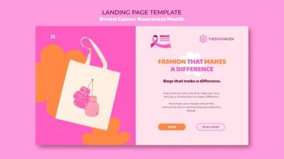 Breast Cancer Awareness Month Template Design – Free Download