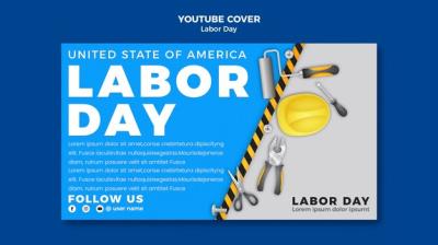 YouTube Cover Template for Labor Day Celebration – Download Free Stock Photo