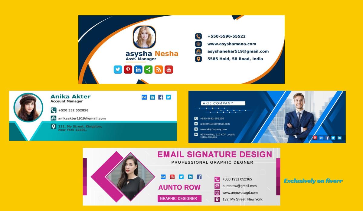 I Will Create a Professional Email Signature with Quick Delivery