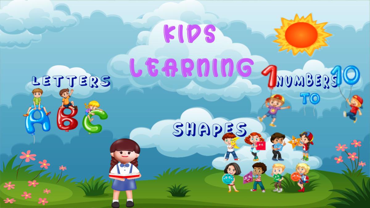 I Will Create 2D Kids Learning Videos