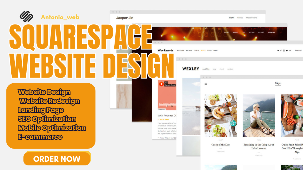 I Will Build a Squarespace Website | Squarespace Website Redesign | Squarespace Customization