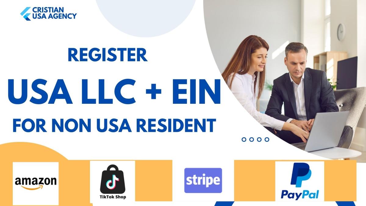 I Will Register a USA LLC for Non-USA Citizens for Amazon and TikTok Shop