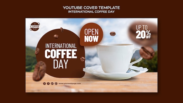 International Coffee Day YouTube Cover – Download Free Stock Photo