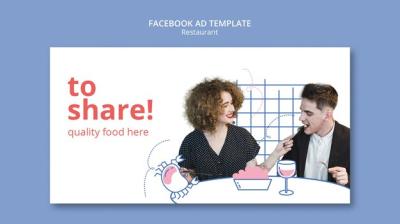 Facebook Template for Restaurant Business: Free Download