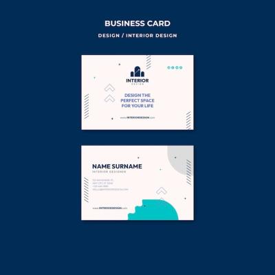 Horizontal Business Card Template for Occupation – Free to Download