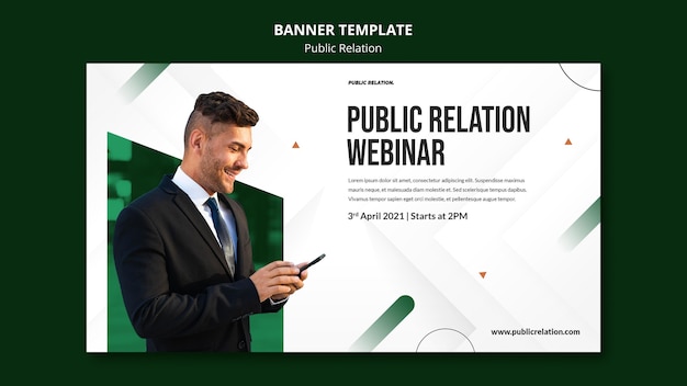 Public Relations Banner Template – Free Download