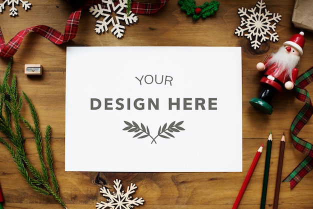 Christmas Design Space Mockup – Free Download