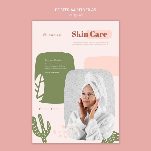 Beauty Care Flyer Template – Free Download