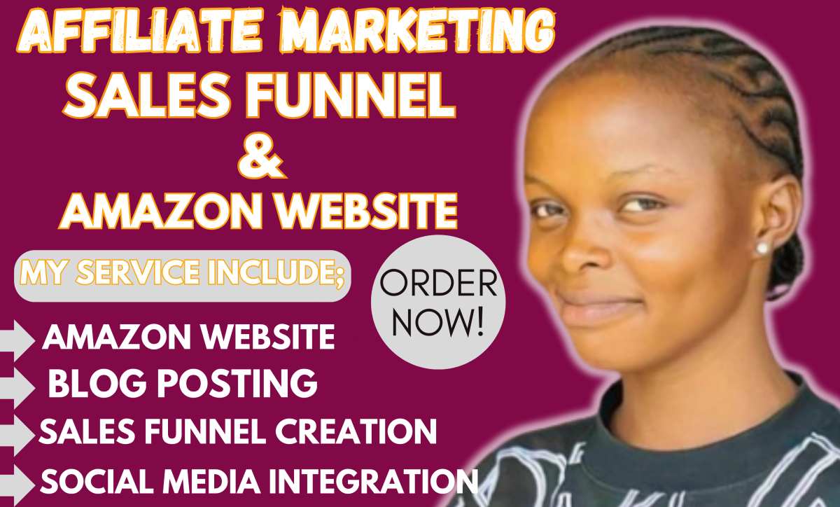 I Will Build a Travel Affiliate Marketing Amazon Website Sales Funnel with Blog Posting