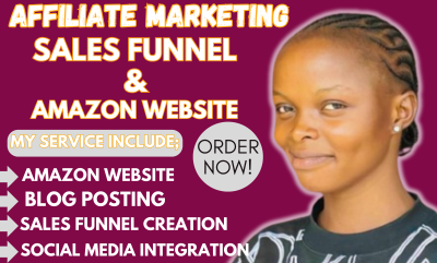 I Will Build a Travel Affiliate Marketing Amazon Website Sales Funnel with Blog Posting
