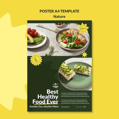 Natural Food Poster Template – Free to Download