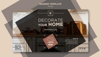 Home Deco Sales Banner Template – Free Download