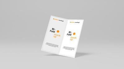 Bi-Fold Brochure Mockup – Free Download