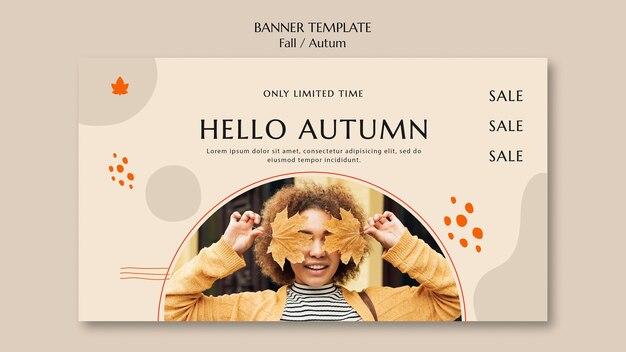 Autumn Sale Banner Template – Free to Download