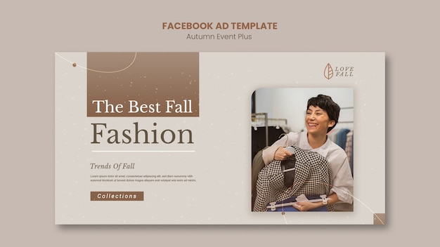 Modern Minimal Autumn Fashion Facebook Template – Free to Download