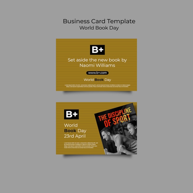 World Book Day Business Card Template – Free Download