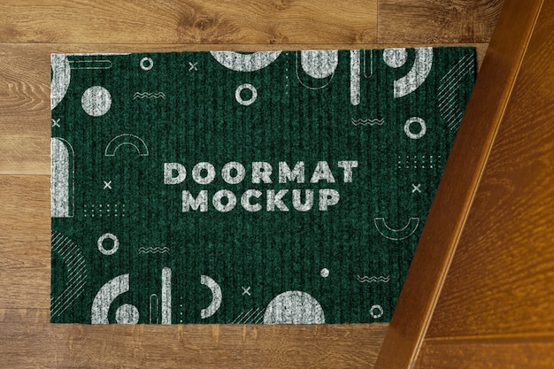 Doormat Mock-Up Design for Doorway – Free Download