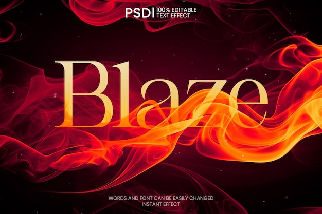 Burning Letters Editable Text Effect – Free Download