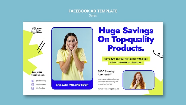 Sales Discount Facebook Template – Free Download